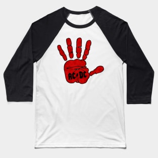 Hand acdc Baseball T-Shirt